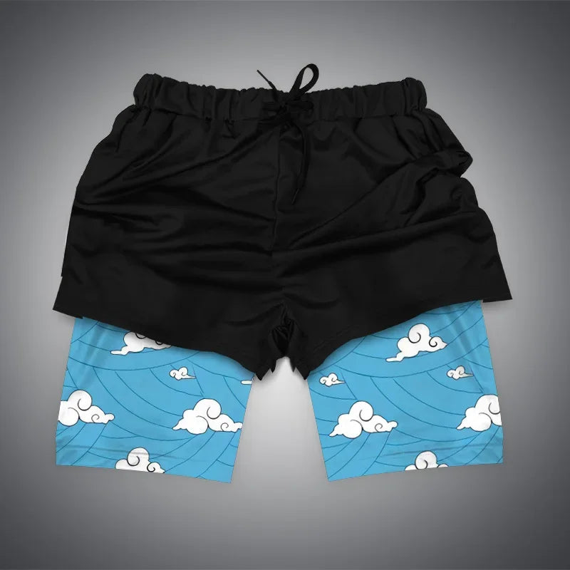 All Animes 2-in-1 Gym Shorts