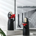 No-Face Piggy Bank Figure