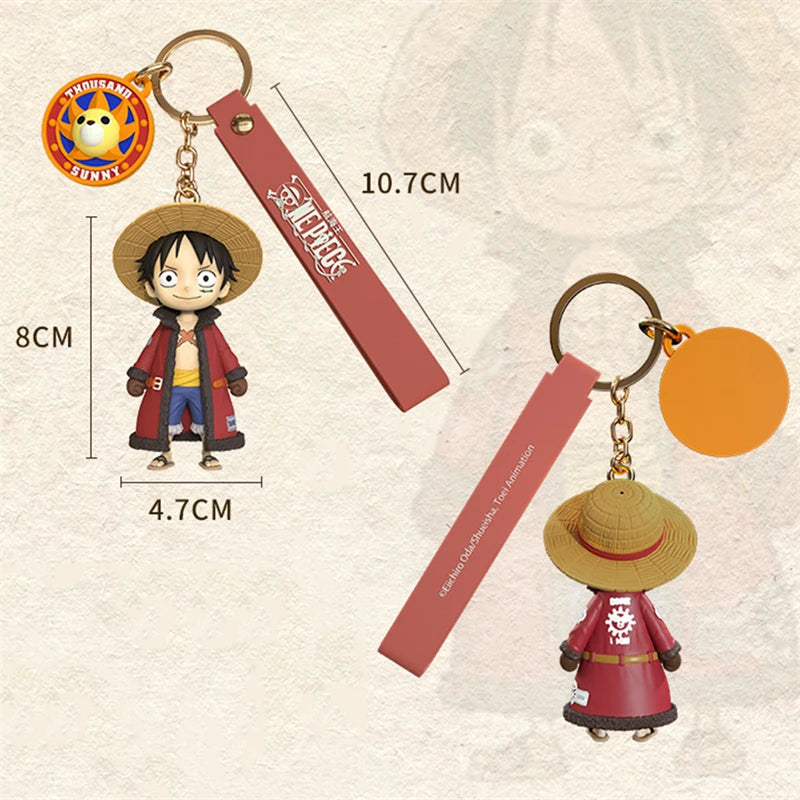 Luffy & Chopper Kawaii PVC Keychain