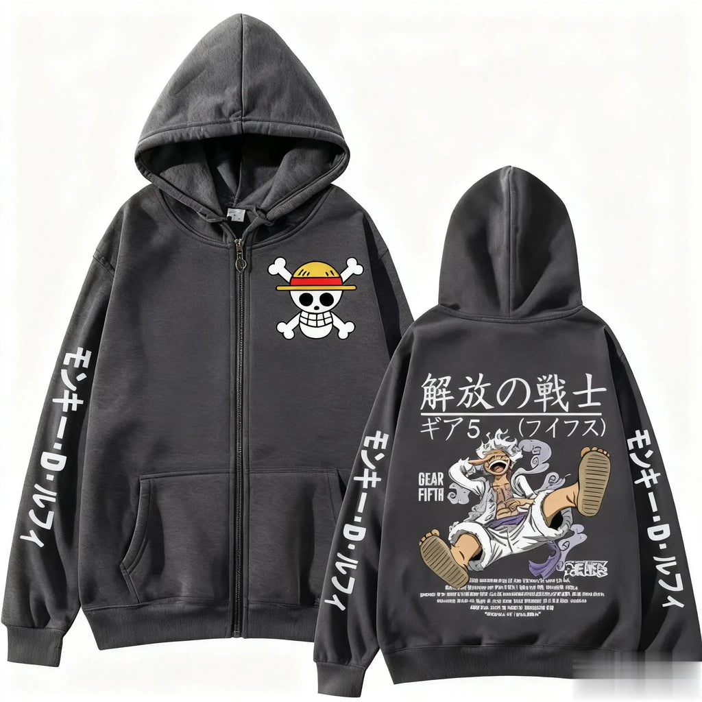 One Piece Zipper Hoodie