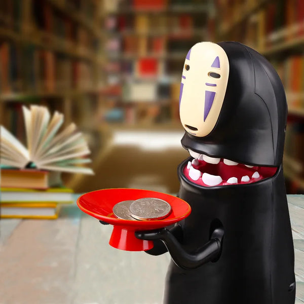 No-Face Piggy Bank Figure