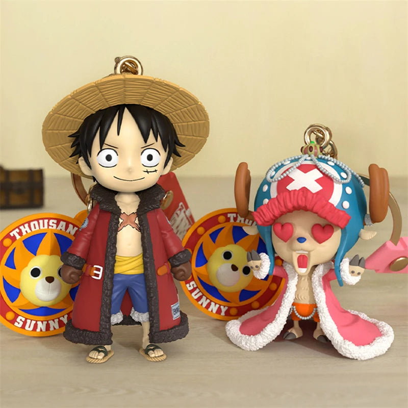 Luffy & Chopper Kawaii PVC Keychain